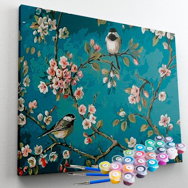 Kit Pintura Terapêutica  - Pássaros e Flores