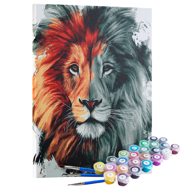 Kit Pintura Terapêutica  - Leao Colorido