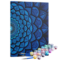 Kit Pintura Terapêutica  - Mandalah Azul