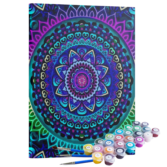 Kit Pintura Terapêutica  - Mandalah Psicodélica