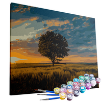 Kit Pintura Terapêutica  - A Arvore no por do sol