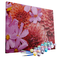 Kit Pintura Terapêutica  - Flores - Gerbera e Dalia