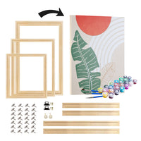 Kit Pintura Terapêutica  -  Folhagens Abstrato