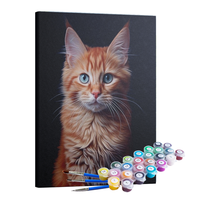 Kit Pintura Terapêutica  - Gato de Olhos Azuis