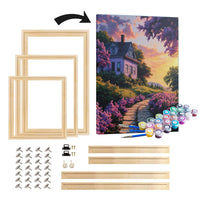 Kit Pintura Terapêutica  - Por do Sol na Casa Florida