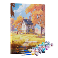 Kit Pintura Terapêutica  - Casa no outono