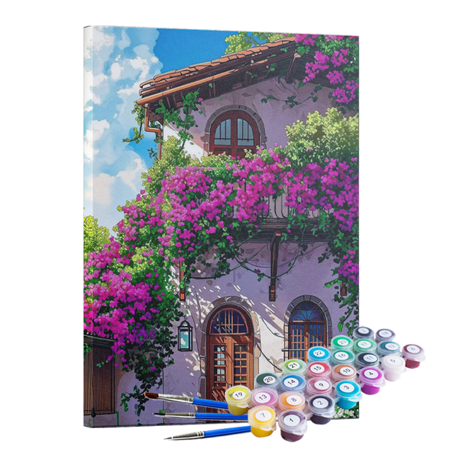 Kit Pintura Terapêutica  - Casa Florida