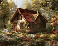 Kit Pintura com Diamantes - Casa no Campo