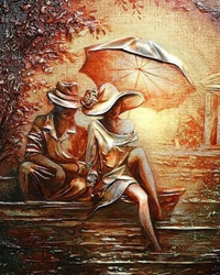 Kit Pintura com Diamantes - Casal no Rio