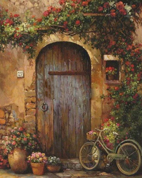 Kit Pintura com Diamantes - Porta de Madeira