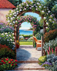 Kit Pintura com Diamantes - Arco Florido