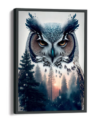 Kit Pintura com Diamantes - Coruja Noturna