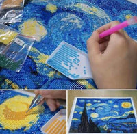 Kit Pintura com Diamantes - Noite Estrelada