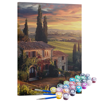 Kit Pintura Terapêutica  - Entardecer no Campo
