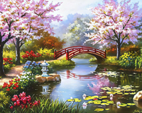 Kit Pintura com Diamantes - Jardim Oriental