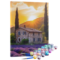 Kit Pintura Terapêutica  - Lavandas ao Amanhecer