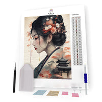 Kit Pintura com Diamantes - A Gueixa