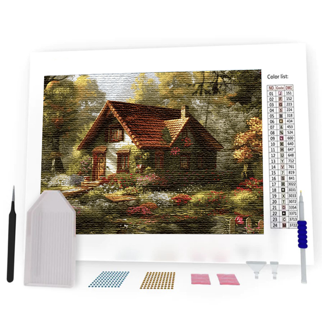 Kit Pintura com Diamantes - Casa no Campo
