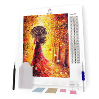 Kit Pintura com Diamantes - Mulher Outono