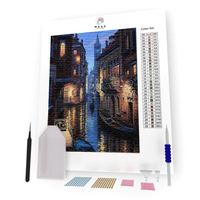 Kit Pintura com Diamantes - Canais de Veneza