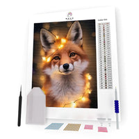 Kit Pintura com Diamantes - Raposa Iluminada
