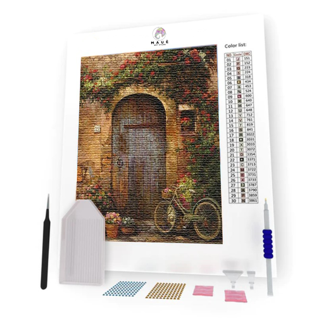 Kit Pintura com Diamantes - Porta de Madeira