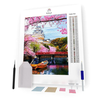 Kit Pintura com Diamantes - Castelo Japones