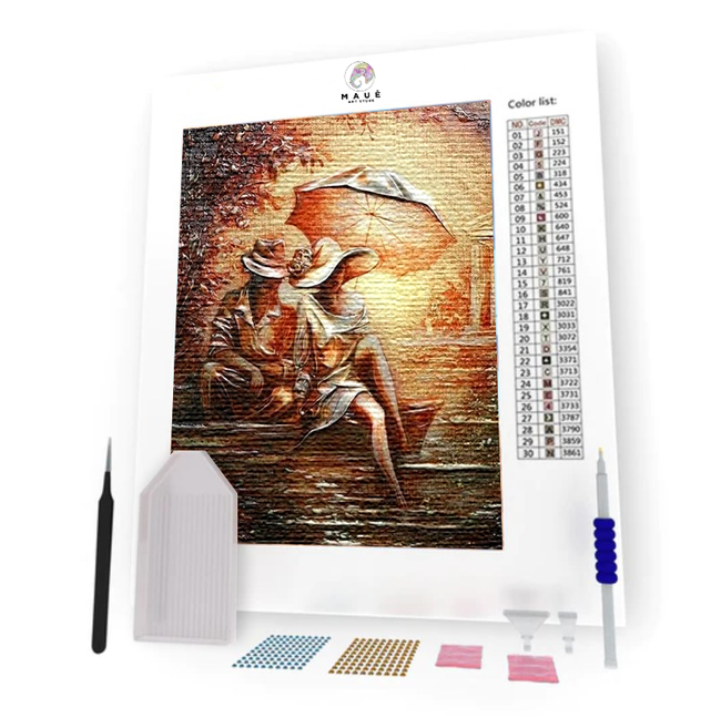 Kit Pintura com Diamantes - Casal no Rio