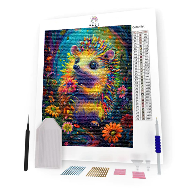 Kit Pintura com Diamantes - Ouriço