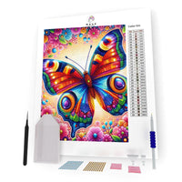 Kit Pintura com Diamantes - Borboleta Colorida
