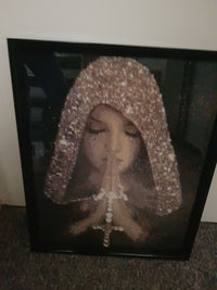 Kit Pintura com Diamantes - Mulher com Cruz