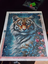 Kit Pintura com Diamantes - O tigre