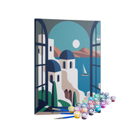 Kit Pintura Terapêutica  - Janela de Santorini