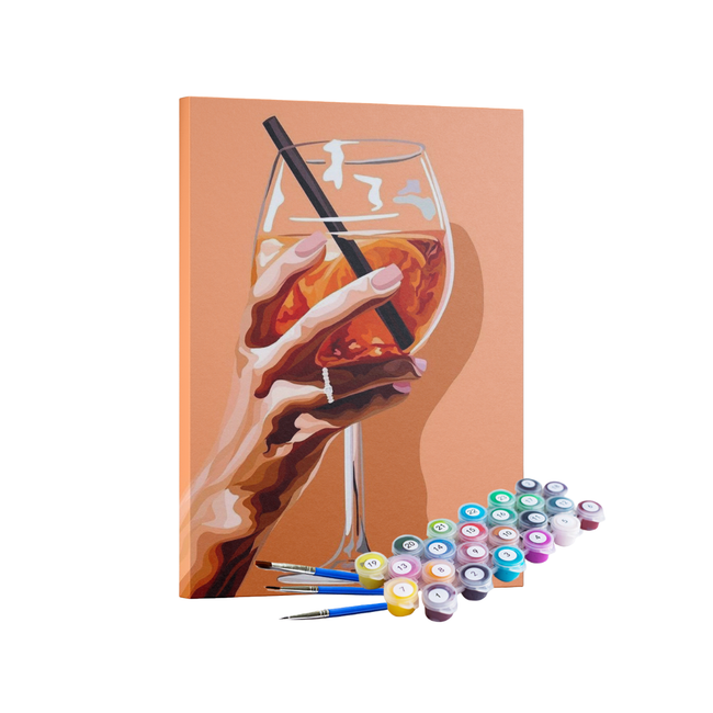 Kit Pintura Terapêutica  - Sunset Aperol Spritz