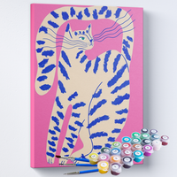 Kit Pintura Terapêutica  - Blue Mystic Cat
