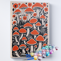 Kit Pintura Terapêutica  - Floresta Encantada Cogumelos