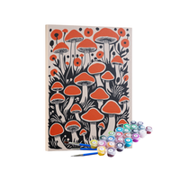 Kit Pintura Terapêutica  - Floresta Encantada Cogumelos