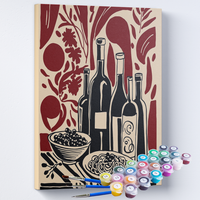 Kit Pintura Terapêutica  - Vinhos