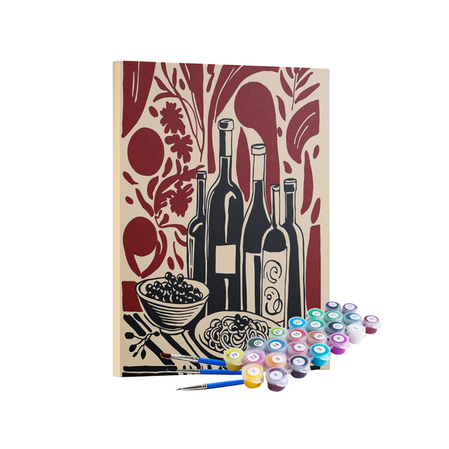 Kit Pintura Terapêutica  - Vinhos