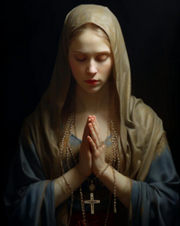 Kit Pintura com Diamantes - Santa Maria rezando