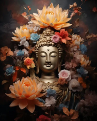 Kit Pintura com Diamantes - Budah Florido