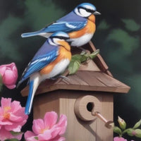 Kit Pintura com Diamantes - Passaros