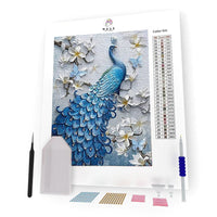 Kit Pintura com Diamantes - Pavão