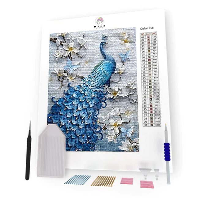Kit Pintura com Diamantes - Pavão
