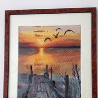 Kit Pintura com Diamantes - Por do Sol no Pier