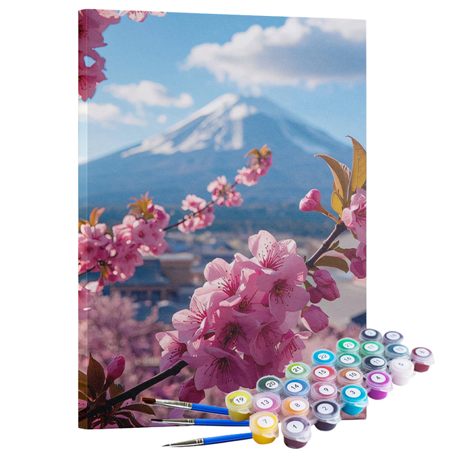 Kit Pintura Terapêutica  - Primavera no Japão