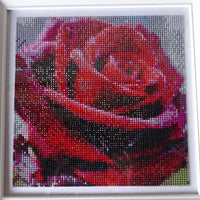 Kit Pintura com Diamantes - Rosa Vermelha