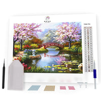 Kit Pintura com Diamantes - Jardim Oriental