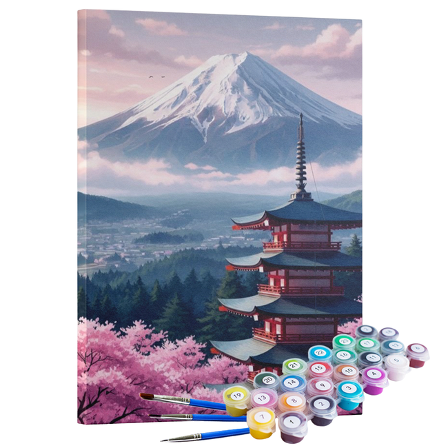 Kit Pintura Terapêutica  - Templo das Cerejeiras