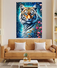 Kit Pintura com Diamantes - O tigre
